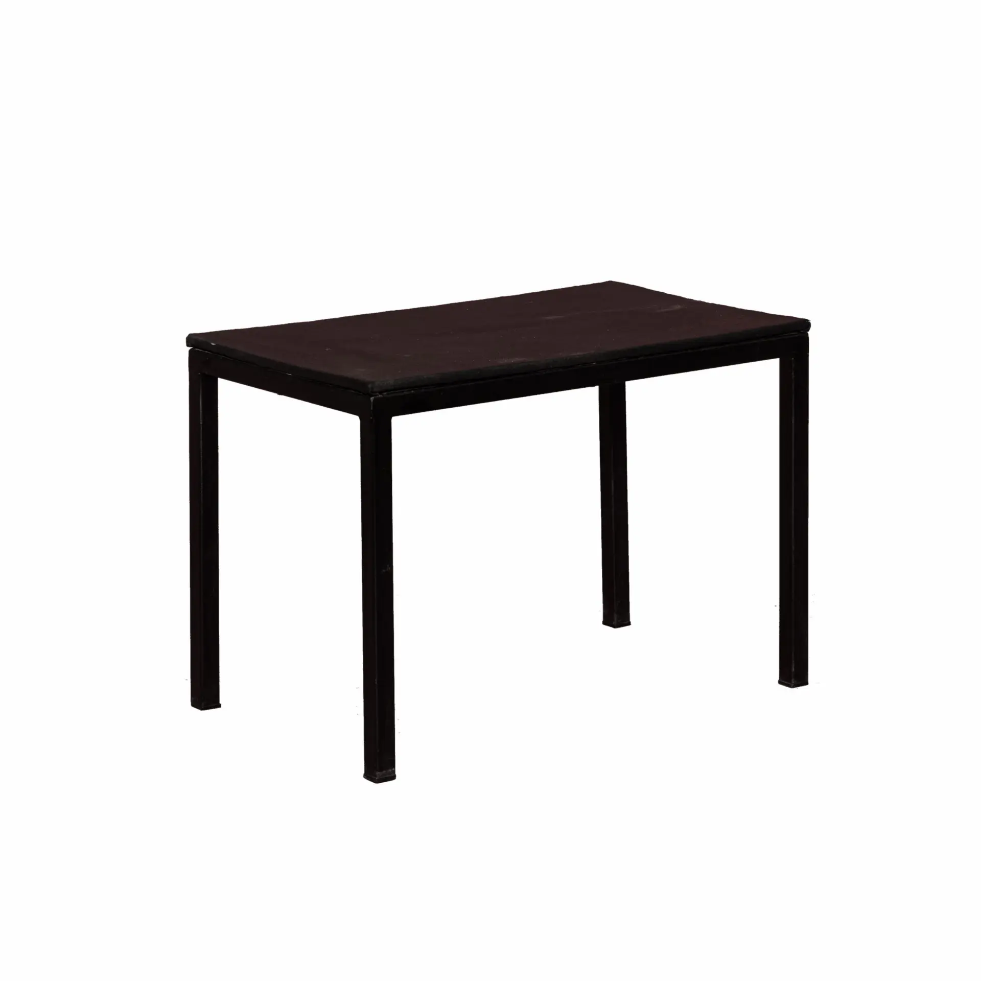 Tavolino In Ferro BASSO Con Top In Legno Rivestito Tramonto