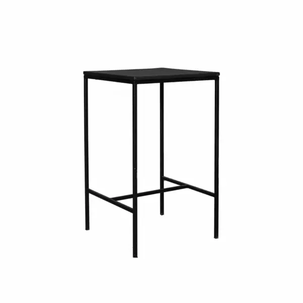 Tavolino In Ferro Alto Con Top In Legno Rivestito Tramonto