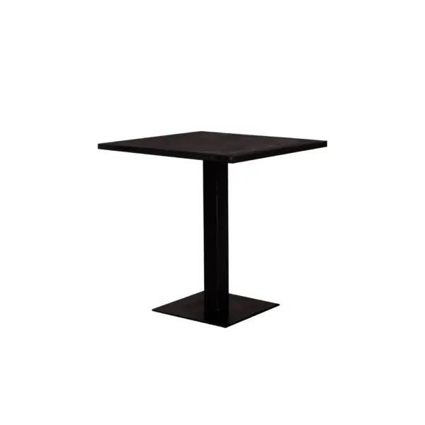 Tavolo In Ferro Con Piede Top In Legno Rivestito Tramonto